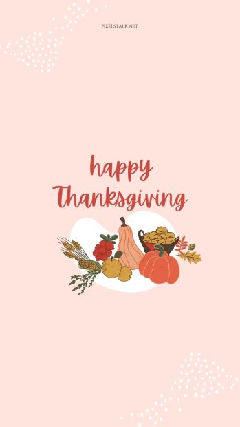 Pink Thanksgiving wallpaper.