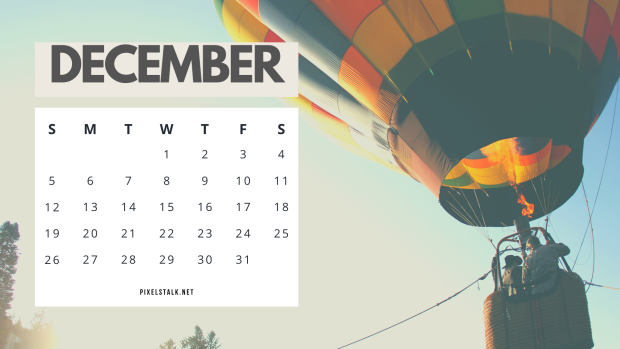 Printable December 2021 Calendar Image.