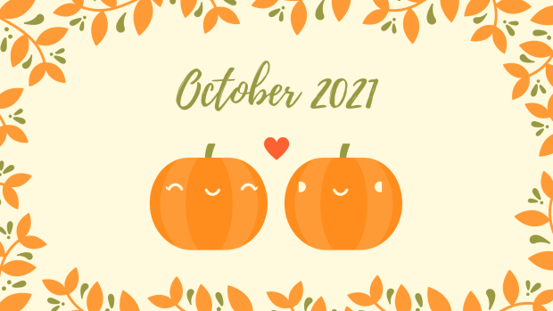 Pumpkin Fall Desktop October 2021 Wallpaper.