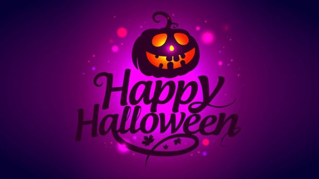 Purple Halloween Background.