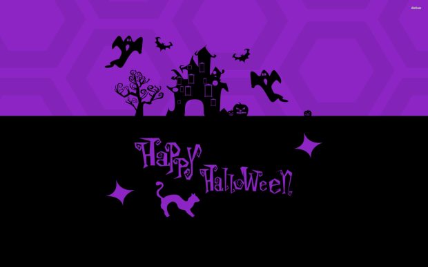 Purple Halloween Wallpaper for Desktop.