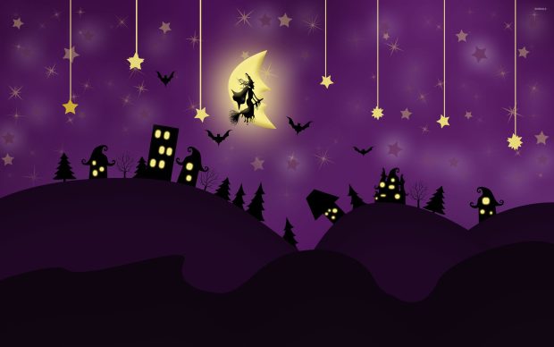 Purple Halloween Wallpaper for Mac.