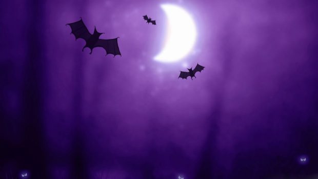 Purple Halloween Wallpaper for PC.