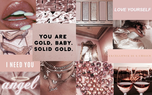 Rose Gold Aesthetic Image.