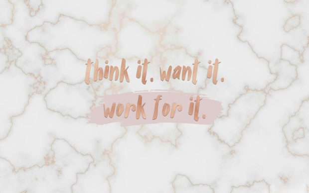 Rose Gold Aesthetic Wallpaper Quote.