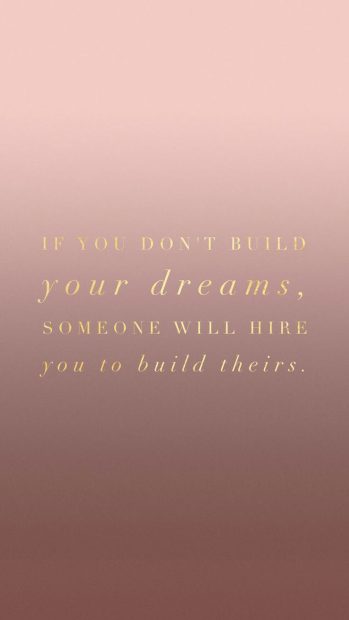 Rose Gold Aesthetic Wallpaper Quote iPhone.