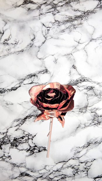 Rose Gold Aesthetic Wallpaper iPhone High Resolution.