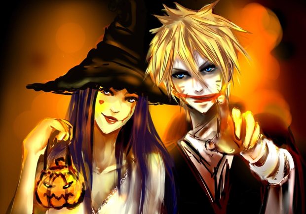 Scary Halloween Anime HD Wallpaper.