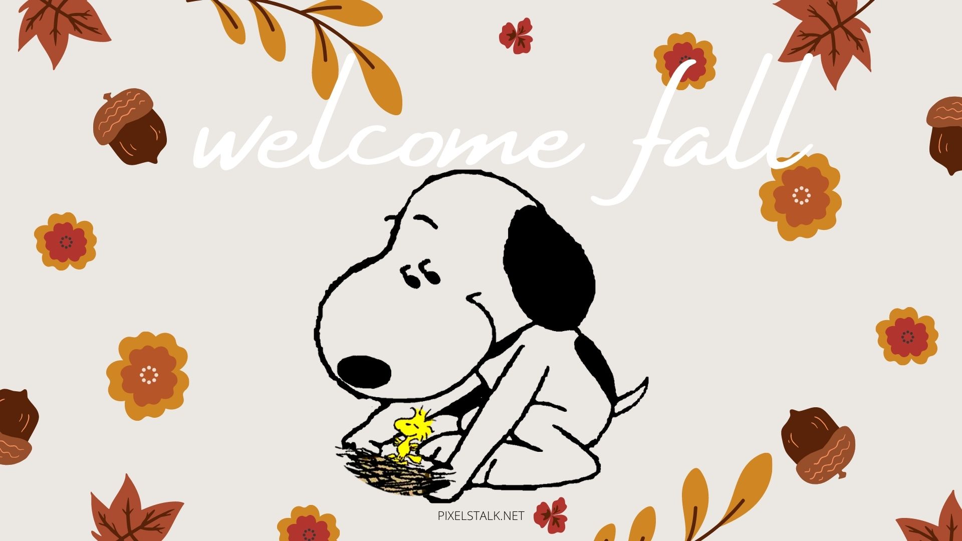 Download Enjoying this lovely Autumn day just like Snoopy Wallpaper   Wallpaperscom