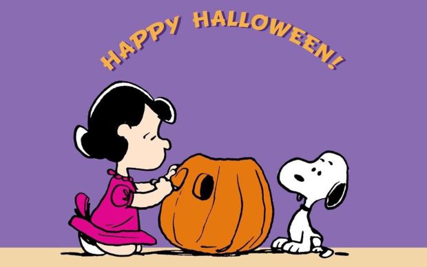 Snoopy Halloween Background.