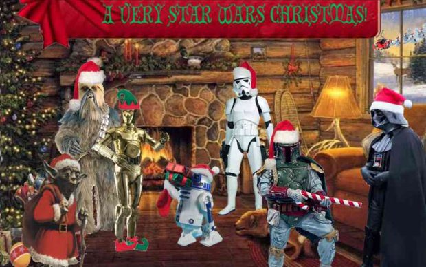 Star Wars Christmas HD Wallpaper.