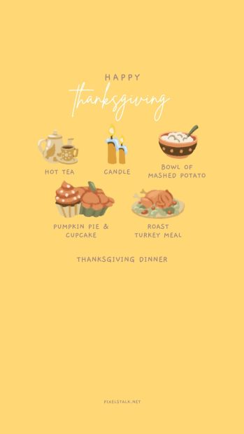 Thanksgiving Aesthetic Wallpaper for iPhone.