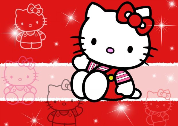 Thanksgiving Hello Kitty Fall Background.