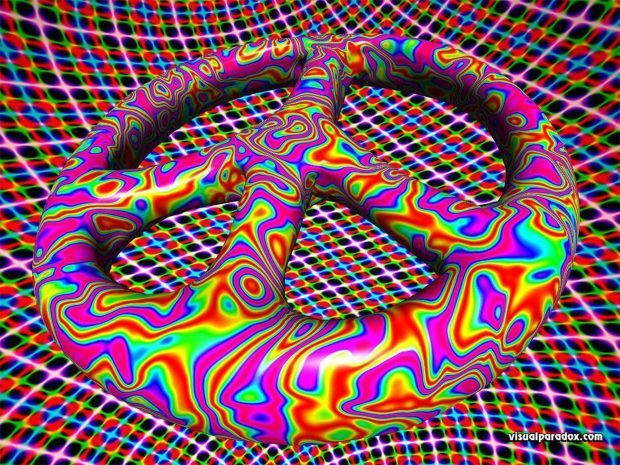 Trippy 3D Wallpaper Computer.