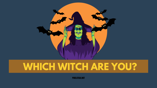 Vintage Witch Halloween wallpaper.