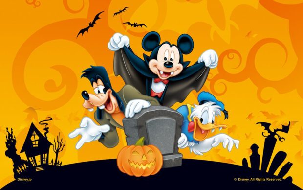 Wallpaper Mickey Halloween.