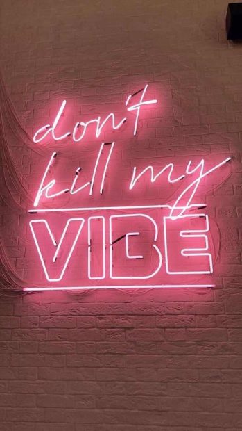 Wallpaper Neon Pink Aesthetic.