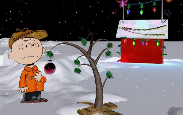 Wallpaper Snoopy Christmas.