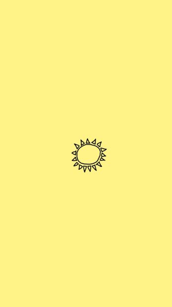 Wallpaper iPhone Yellow Aesthetic.
