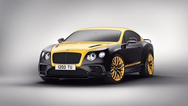 Wallpapers 4k Bentley Continental GT 24 Gold Black car.