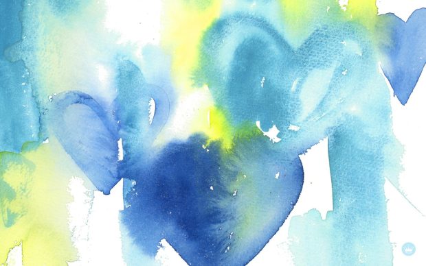 Watercolor Love June desktop wallpapers.