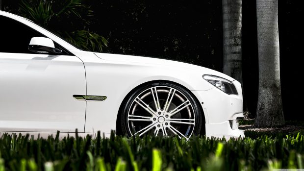 White 4K BMW Background.