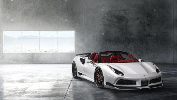 White 4K Ferrari Wallpaper HD.