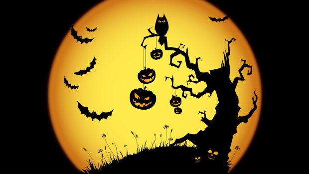 Widescreen Halloween Wallpaper.