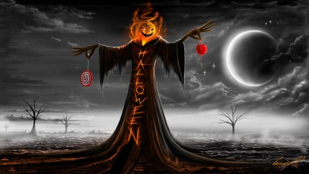 Widescreen Halloween Wallpaper for PC.