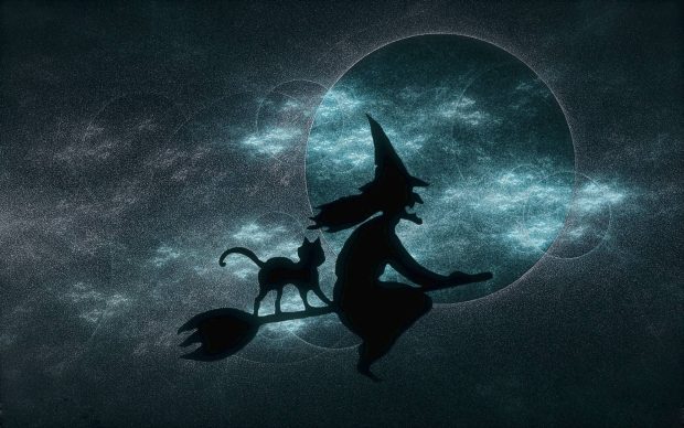 Witch Halloween HD Wallpaper Free download.