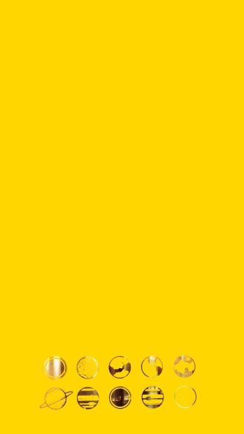 iPhone Yellow Aesthetic Wallpaper HD 1080p.