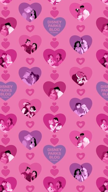 1080x1920 Disney Couple Valentines iPhone Wallpaper.