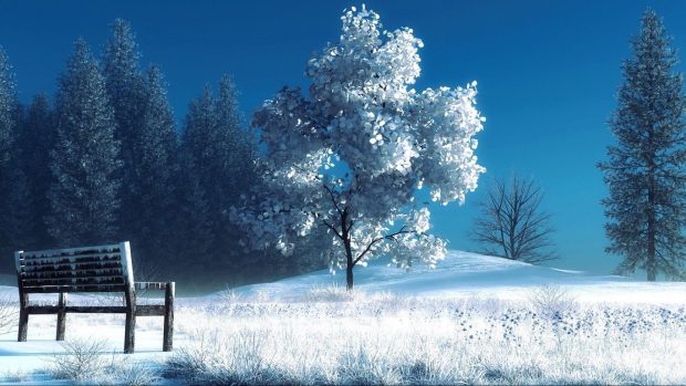 1366x768 Winter Wallpaper HD for Mac.