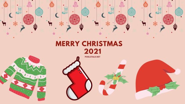 2021 Christmas HD Wallpaper.