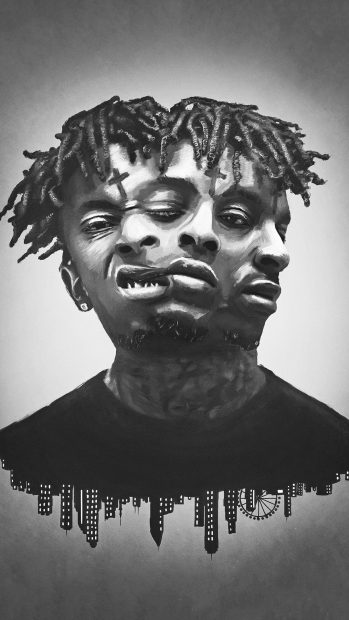 21 Savage HD Wallpaper Free download.