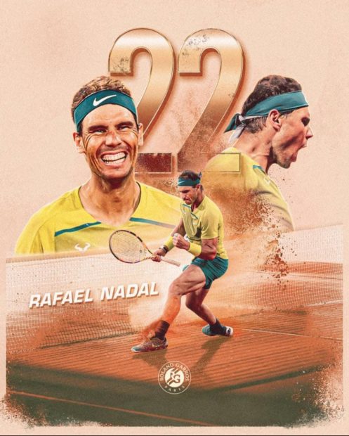 22 Rafael Nadal Roland Garros 2022 Champions Wallpaper HD.