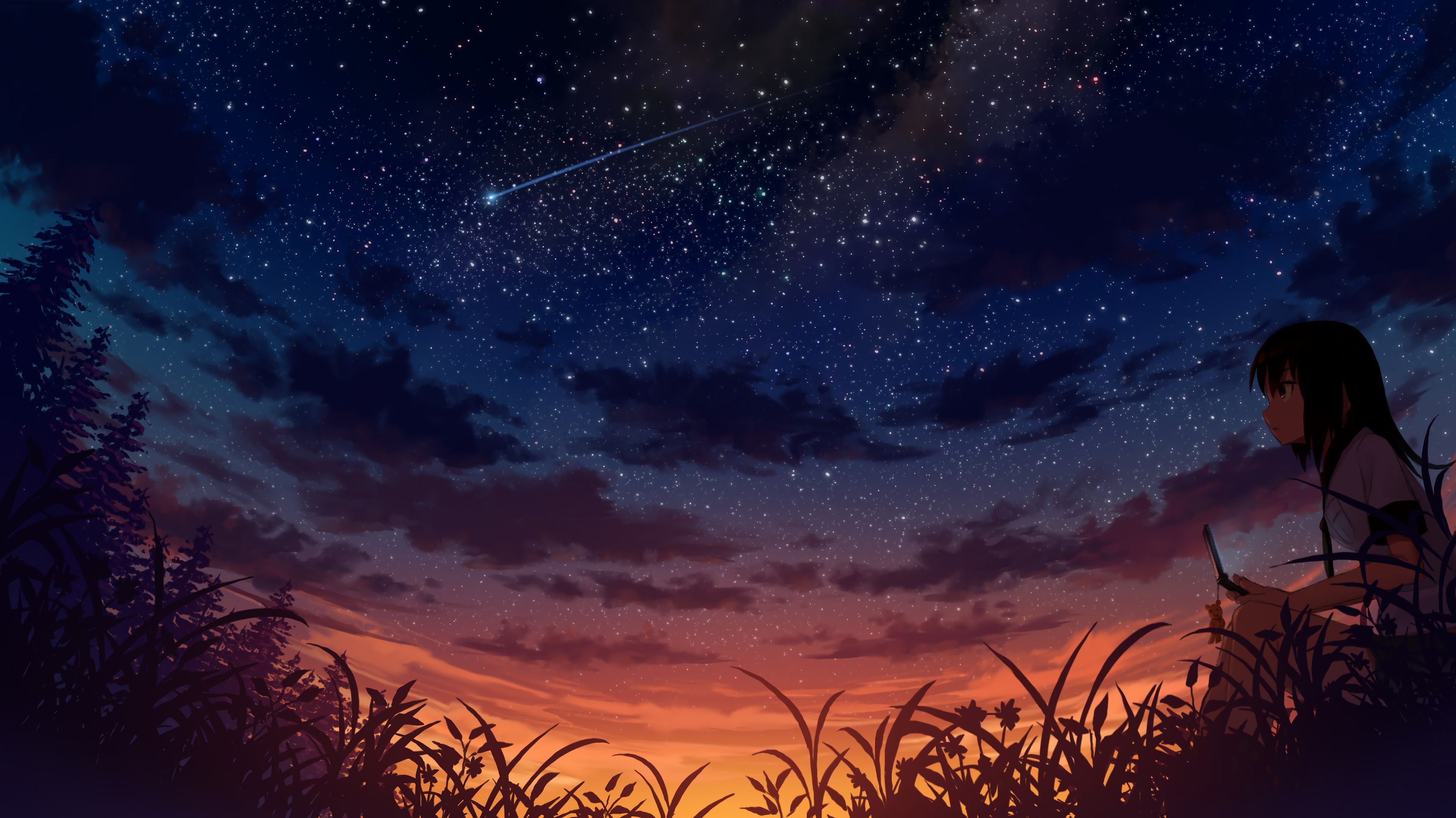 Wallpaper Art Illustration Anime Landscape Cloud Background  Download  Free Image