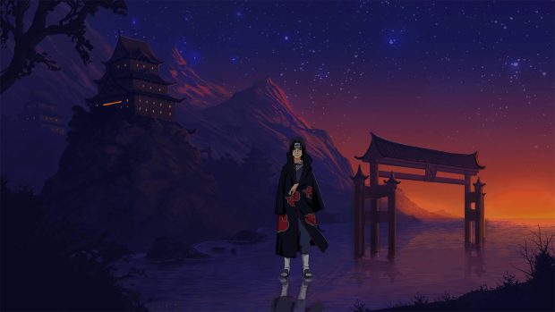 3840x2160 Itachi Anime Scenery Wallpaper HD.