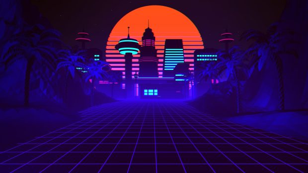 3840x2160 Retrowave Wallpaper HD.