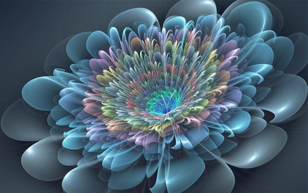 3D Flower Desktop Wallpaper.
