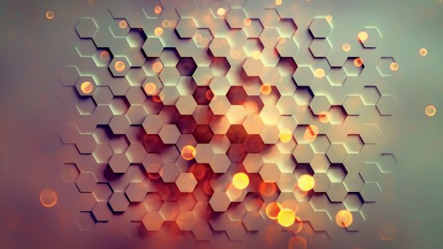 3D Hexagon Wallpaper HD.