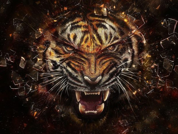 3D Live Wallpaper HD Free download Tiger.