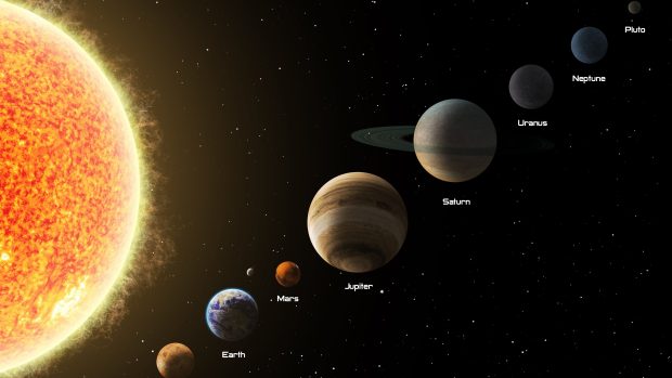 3D Solar System Wallpaper HD.