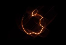 4K Apple Wallpaper Black Gold.