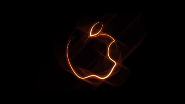 4K Apple Wallpaper Black Gold.