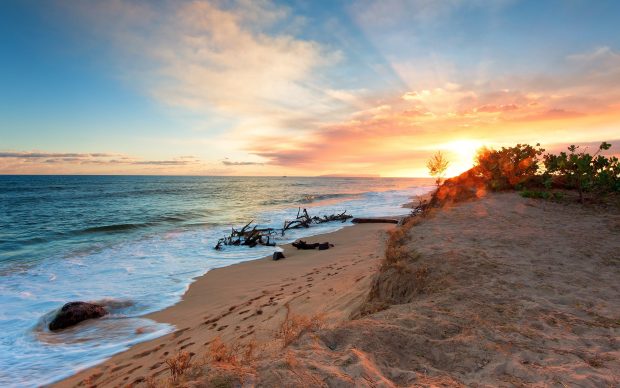 4K Beach Image Free Download.