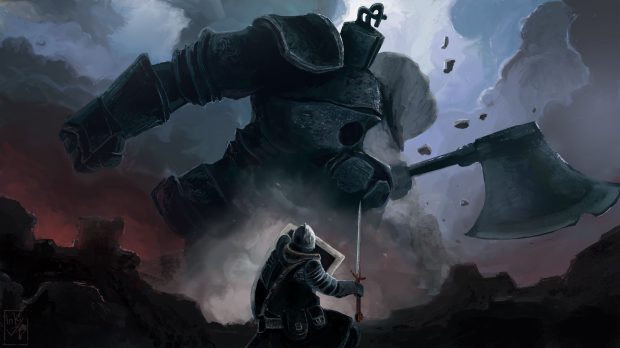 4K Dark Souls Background HD.