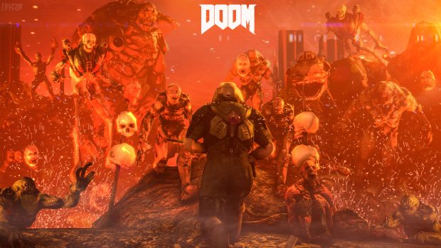 4K Doom Background HD.