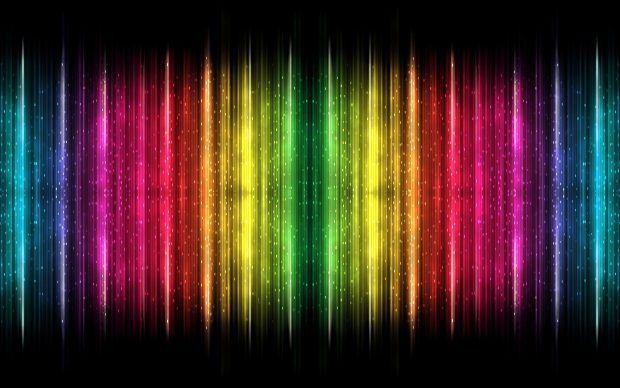 4K Neon Rainbow Wallpaper HD.