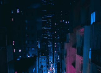 4K Wallpaper Phone Wallpaper City Night Light.